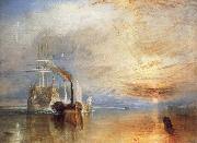 Joseph Mallord William Turner The Fighting Temeraire Tugged to Her Last Berth to be Broken Up oil painting on canvas